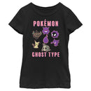 Girl's Pokemon Ghost Type Group T-Shirt