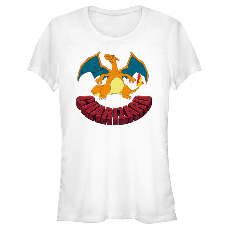 Junior's Pokemon Charizard Portrait T-Shirt