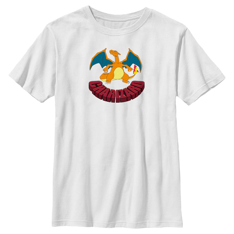 Boy's Pokemon Charizard Portrait T-Shirt