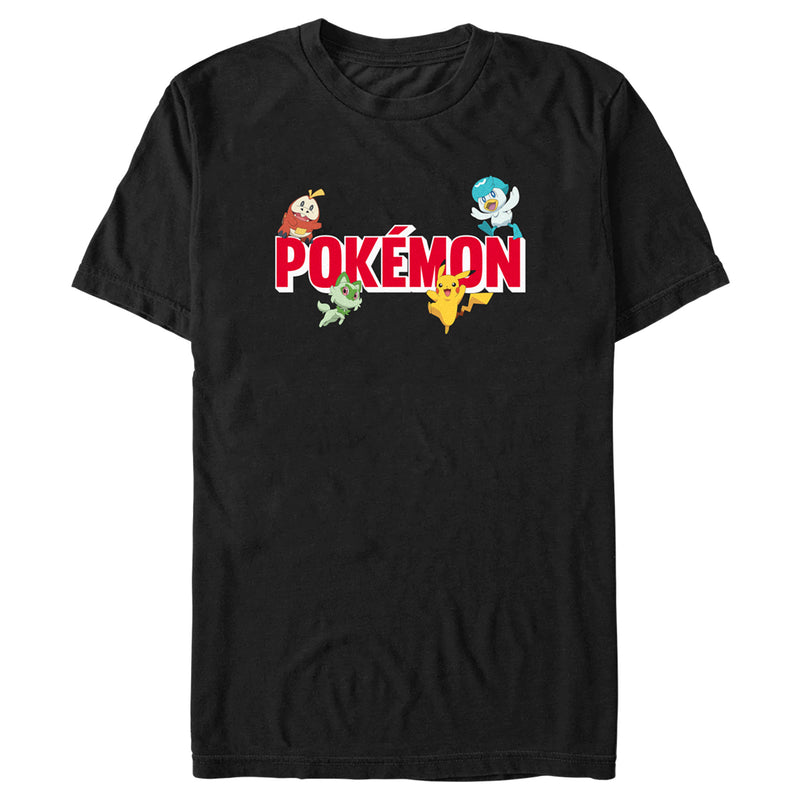 Men's Pokemon Logo Characters T-Shirt