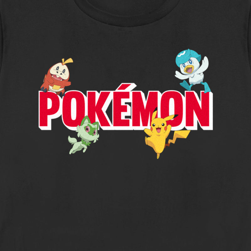 Women's Pokemon Logo Characters T-Shirt