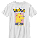 Boy's Pokemon Pikachu Portrait T-Shirt