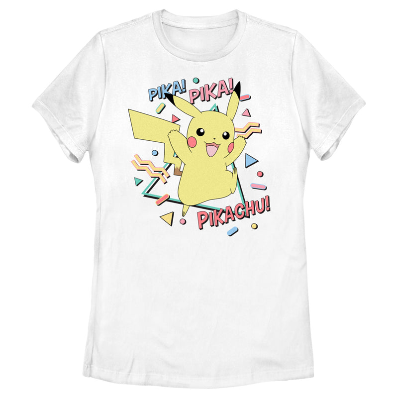 Women's Pokemon Pikachu 80s Party T-Shirt