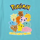 Girl's Pokemon Colorful Gotta Catch 'Em All Group T-Shirt