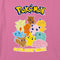 Girl's Pokemon Colorful Gotta Catch 'Em All Group T-Shirt