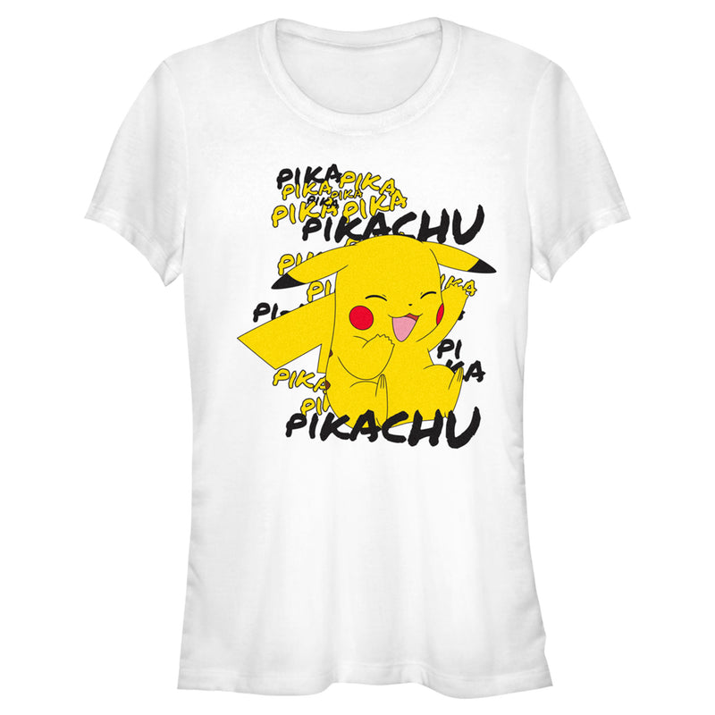 Junior's Pokemon Pikachu Laughing T-Shirt