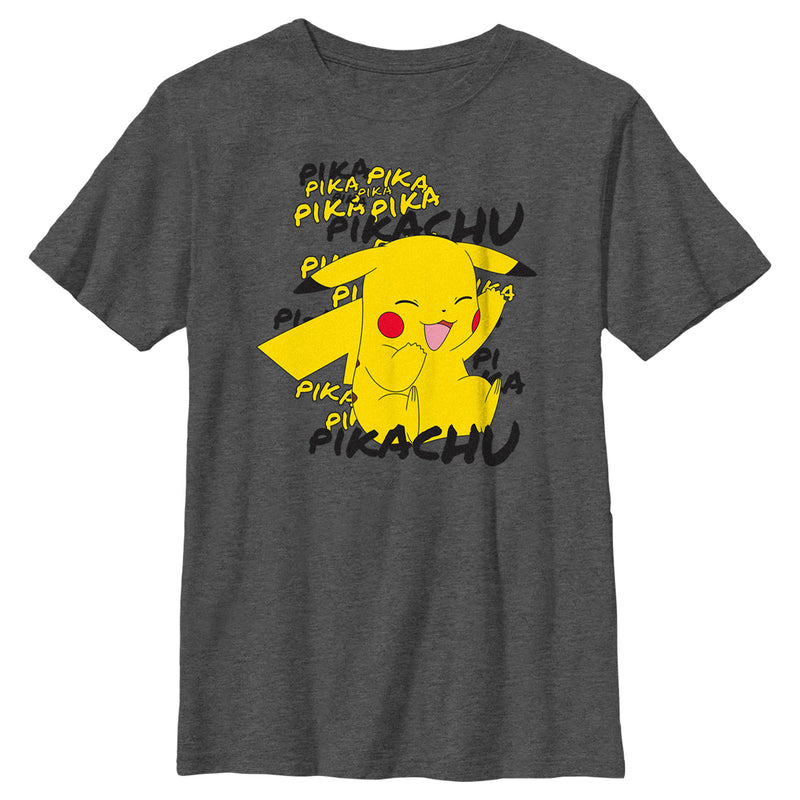 Boy's Pokemon Pikachu Laughing T-Shirt