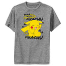 Boy's Pokemon Pikachu laughing Performance Tee