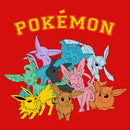 Girl's Pokemon Colorful Eveelutions Animals T-Shirt