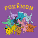 Girl's Pokemon Colorful Eveelutions Animals T-Shirt