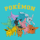 Girl's Pokemon Colorful Eveelutions Animals T-Shirt