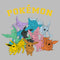 Girl's Pokemon Colorful Eveelutions Animals T-Shirt