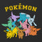 Girl's Pokemon Colorful Eeveelutions T-Shirt