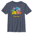 Boy's Pokemon Pikachu and Eeveelutions Logo T-Shirt