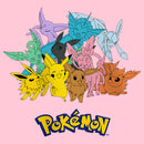 Girl's Pokemon Pikachu and Eeveelutions Logo T-Shirt