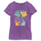 Girl's Pokemon Starters Grid Pokedex T-Shirt