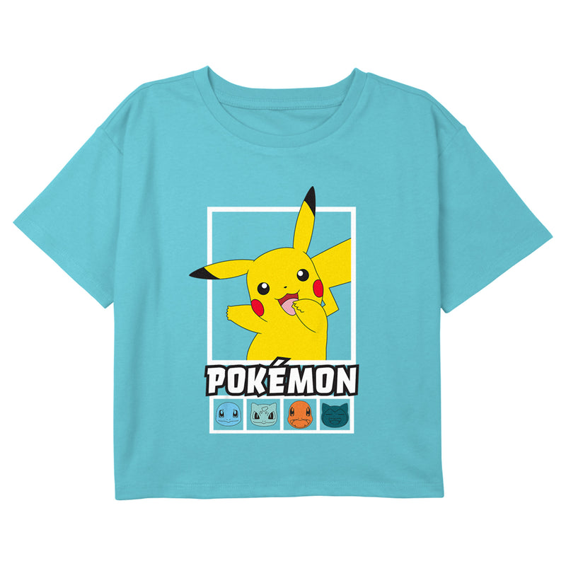 Girl's Pokemon Classic Character Portraits T-Shirt