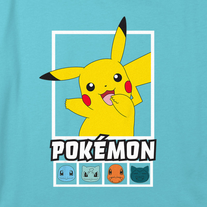 Girl's Pokemon Classic Character Portraits T-Shirt