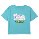 Girl's Pokemon Black and White Character Collage T-Shirt