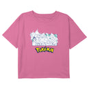 Girl's Pokemon Black and White Character Collage T-Shirt