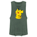 Junior's Pokemon Pikachu Sitting Portrait Festival Muscle Tee