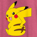 Women's Pokemon Pikachu Sitting Portrait Racerback Tank Top