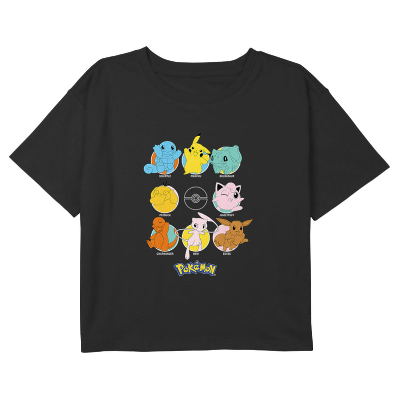 Girl's Pokemon Character Pokeball Circles T-Shirt