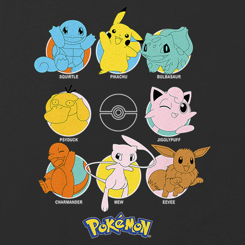 Girl's Pokemon Character Pokeball Circles T-Shirt