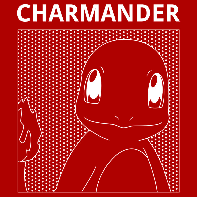 Junior's Pokemon Charmander Line Art T-Shirt