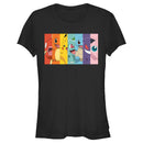 Junior's Pokemon Character Box-up Rainbow T-Shirt