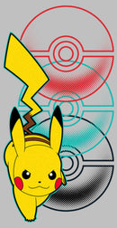Women's Pokemon Pikachu Poke Balls T-Shirt