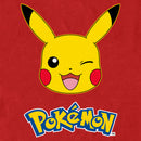 Men's Pokemon Logo Pikachu Wink T-Shirt