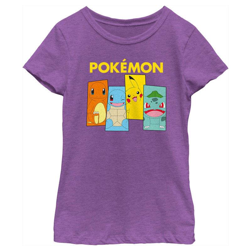 Girl's Pokemon Character Boxes T-Shirt