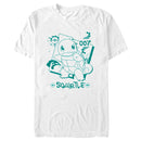 Men's Pokemon Squirtle Graffiti Outline T-Shirt