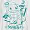 Boy's Pokemon Squirtle Graffiti Outline T-Shirt