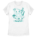 Women's Pokemon Squirtle Graffiti Outline T-Shirt