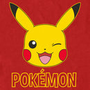 Men's Pokemon Pikachu Cute Wink T-Shirt