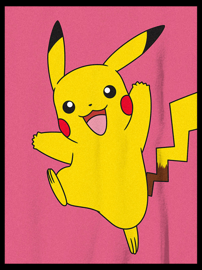 Boy's Pokemon Pikachu Happy Jump T-Shirt