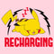 Junior's Pokemon Recharging Pikachu T-Shirt