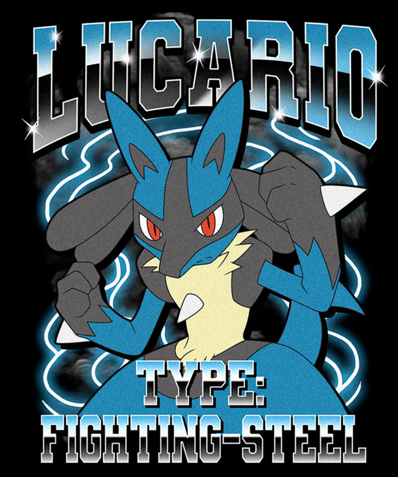 Men's Pokemon Lucario Type: Fighting-Steel T-Shirt