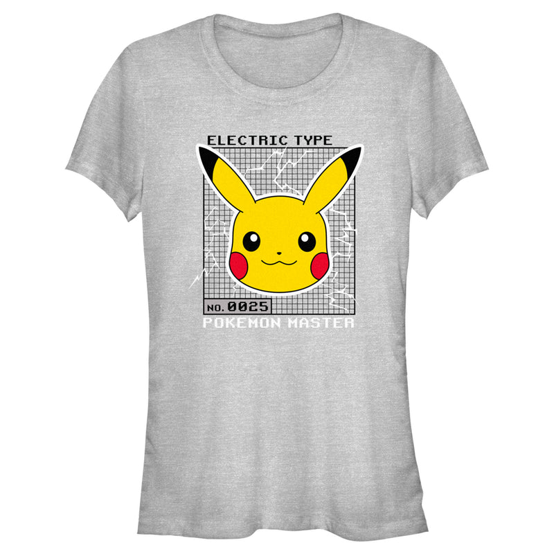 Junior's Pokemon Pikachu Electric Type T-Shirt