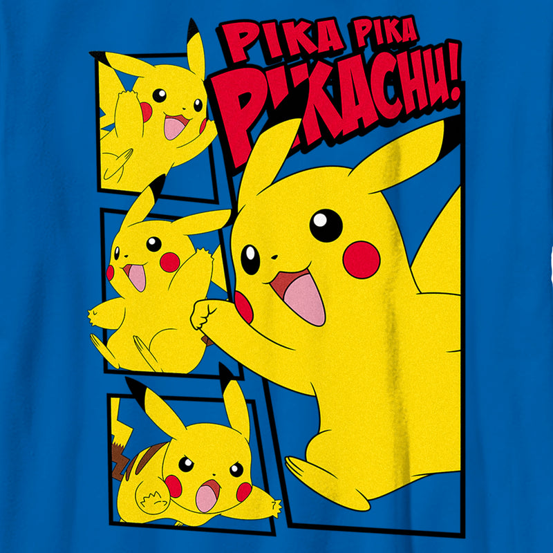 Boy's Pokemon Pikachu Comic Panels T-Shirt