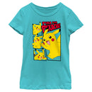 Girl's Pokemon Pikachu Comic Panels T-Shirt