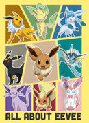 Junior's Pokemon All About Eevee Eeveeloution Racerback Tank Top