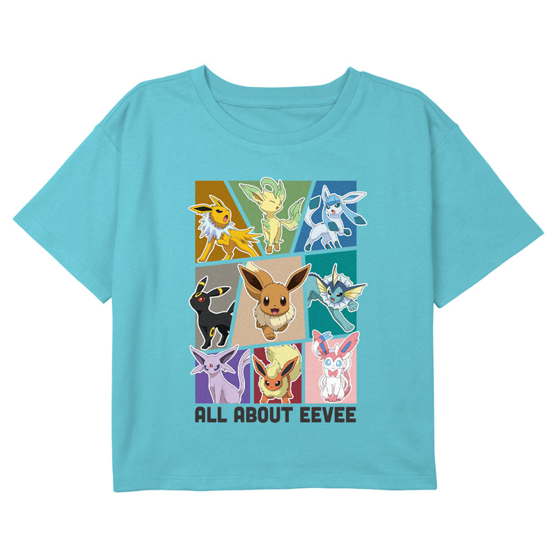 Girl's Pokemon All About Eeveelutions T-Shirt