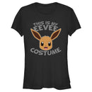 Junior's Pokemon Halloween This is my Eevee Costume T-Shirt