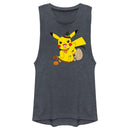 Junior's Pokemon Halloween Pikachu Witch Costume Festival Muscle Tee