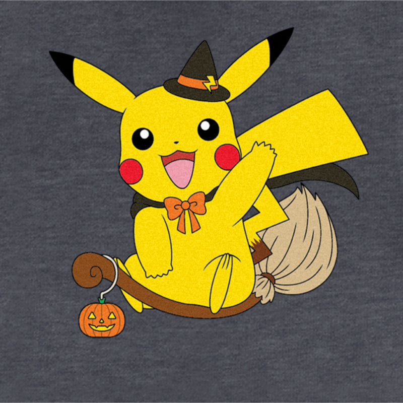 Junior's Pokemon Halloween Pikachu Witch Costume Festival Muscle Tee