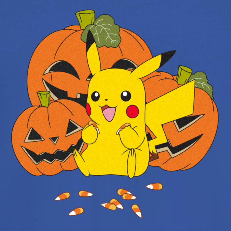 Junior's Pokemon Halloween Pikachu Jack-O'-Lanterns T-Shirt