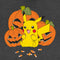 Junior's Pokemon Halloween Pikachu Jack-O'-Lanterns Festival Muscle Tee